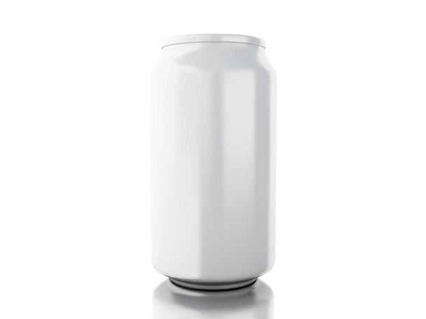 3d illustration. Aluminium soda can mockup concept. Product Packing. Isolated white background - Valokuva, kuva