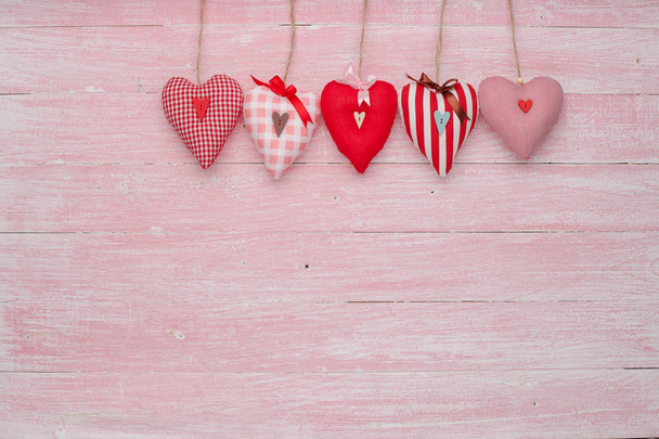 Happy Valentines Day love celebration in a rustic style isolated. - 写真・画像