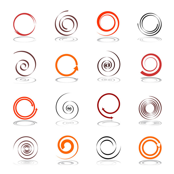 Elementi di design a spirale
. - Vettoriali, immagini