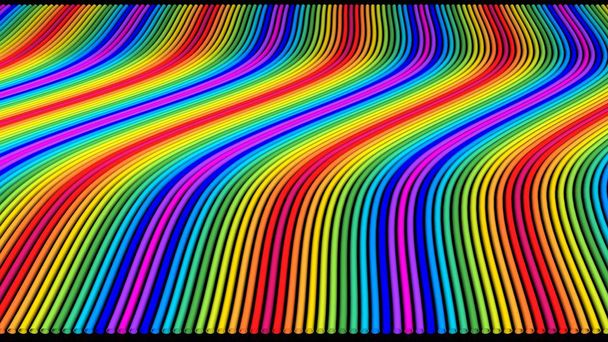 Tubería - Tubos en colores arco iris
 - Foto, Imagen