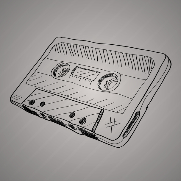cassette tape vector illustration - Vector, Image