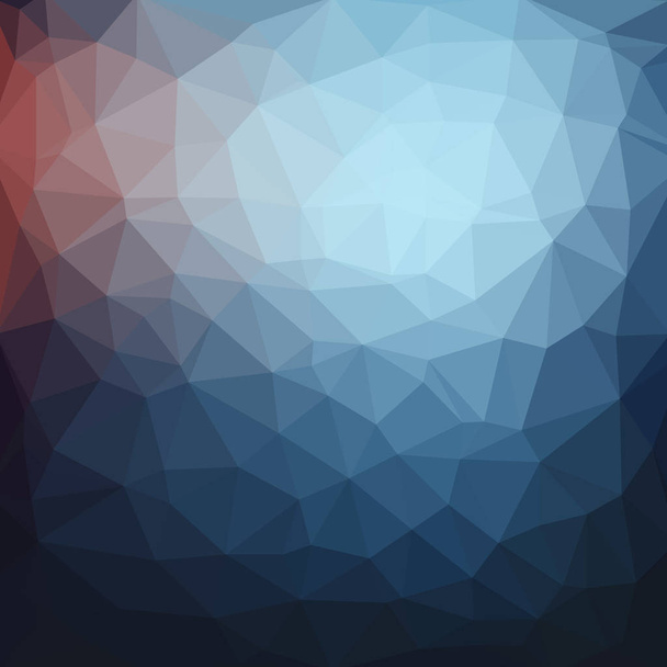 Light blue dark vector Low poly crystal background. Polygon design pattern. Low poly illustration background. - Vector, Image