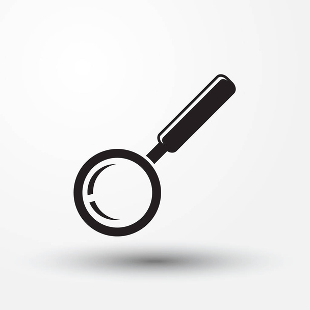 Magnifier Glass Icons. Set icons for web. - Vector, Imagen