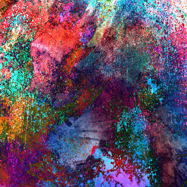абстрактные цветные всплески
  - Фото, изображение