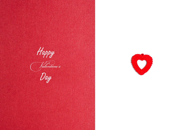 Greeting card with a heart for Valentine's Day - Fotó, kép