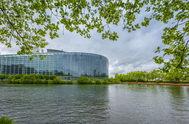 Strasbourg, France - May 2017: view on the building of European Parliament - Фото, изображение