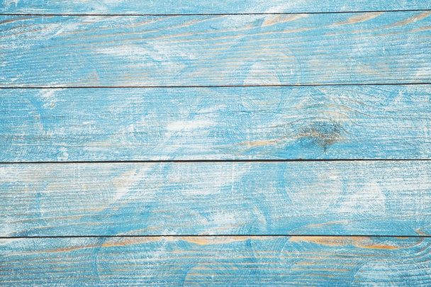 textura de fundo de madeira azul vintage com nós e buracos nas unhas. Madeira pintada velha. Fundo abstrato azul
. - Foto, Imagem