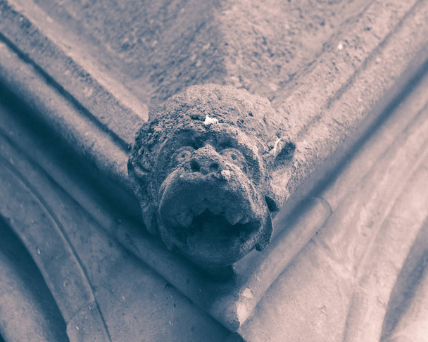 Wells Cathedral Gargoyles Split Toning D - Photo, Image