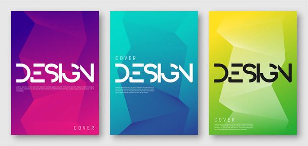 Abstract gradient geometric cover designs - Vector, afbeelding