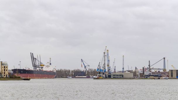 産業用の港の風景 - 写真・画像