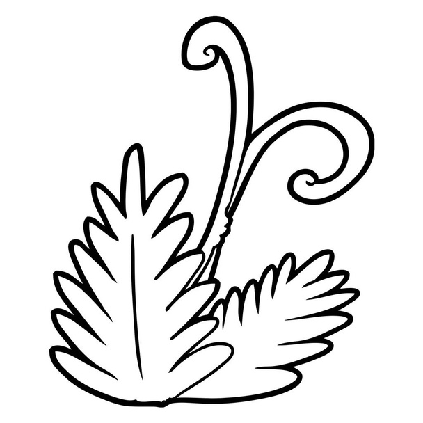 vector illustration of cartoon leaf - Vector, Image