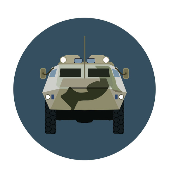 tank Flat Vector Icon  - Vektor, kép