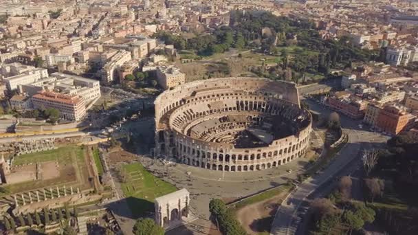 Aerial view of Colosseum - Footage, Video