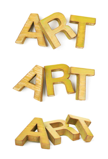 Word made of wooden letters isolated - Foto, Imagem