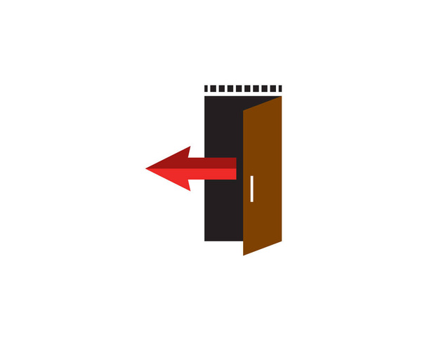 výstupní dveře - Vektor, obrázek