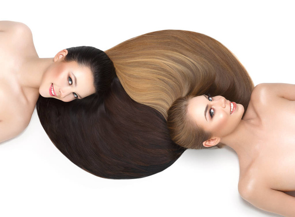 красиві дівчата зі здоровим волоссям
 - Фото, зображення