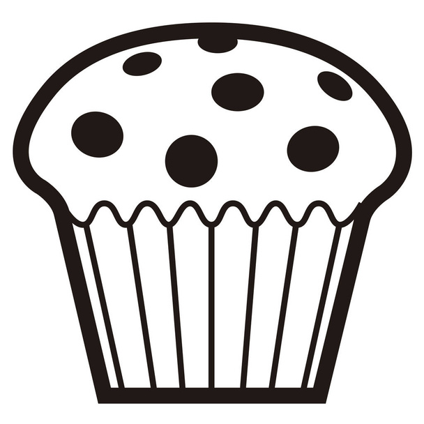 Isolated muffin icon - Vektor, obrázek