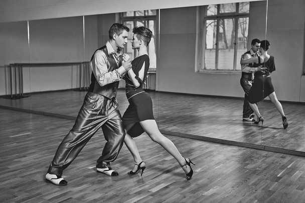beautiful couple dancing tango - Photo, Image