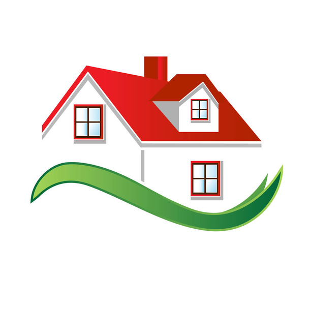 Зображення логотипу будинку нерухомості Векторний дизайн
 - Вектор, зображення