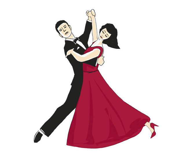 Dancing man and woman - Photo, Image