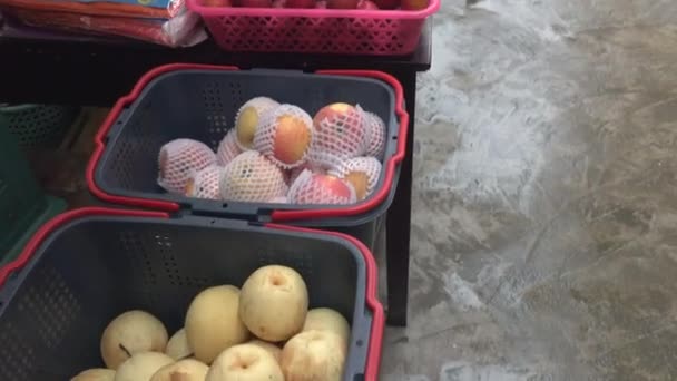 A gyümölcs piac-ban Kína szempontjából - Felvétel, videó