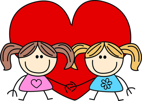 Valentines day love friendship - Vector, Image