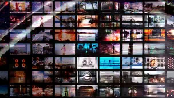 Animación digital de pantallas hd, todo el contenido auto creado
 - Metraje, vídeo