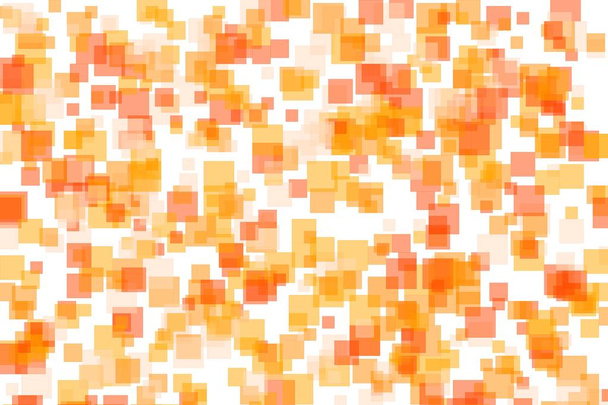 abstrakte orange Quadrate Illustration Hintergrund - Foto, Bild