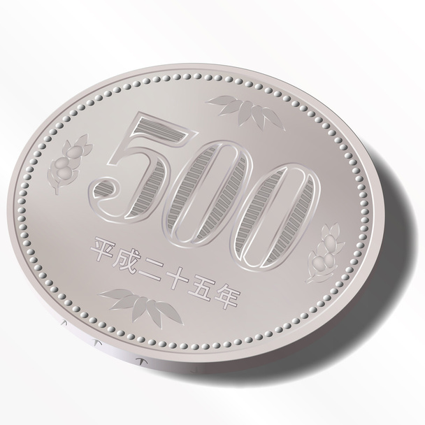 500 コイン - ベクター画像