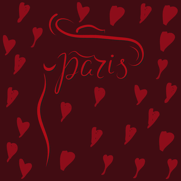 Paris lettering inc - Vector, Image