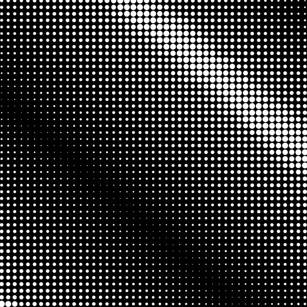 レトロなスタイルの黒の背景に白のドット - ベクター画像