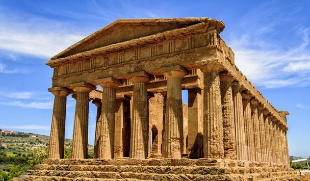 Templo de Concordia en Agrigento, Italia
 - Foto, Imagen