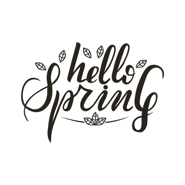 Hello Spring Illustration - Photo, Image