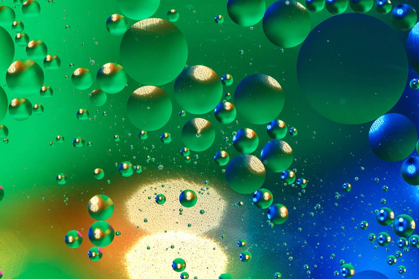 Colorful artificial background with bubbles. - Foto, Bild