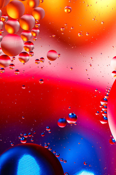Colorful artificial background with bubbles. - Foto, imagen