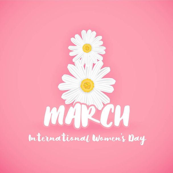 8 března mezinárodní ženské den pozadí - Vektor, obrázek