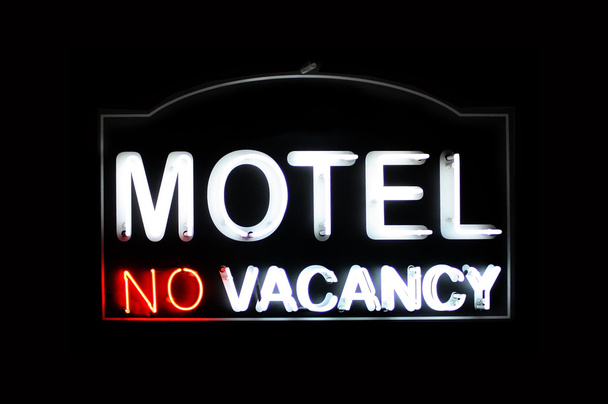 Motel kein Leerstand Leuchtreklame - Foto, Bild