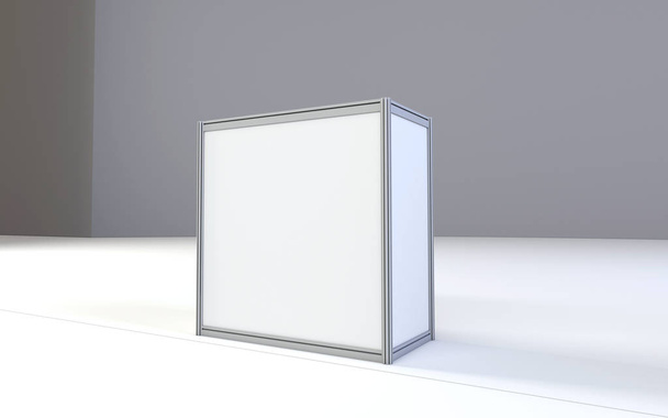 Lightbox σε φωτεινό φόντο απόδοσης 3d σχεδίαση - Φωτογραφία, εικόνα