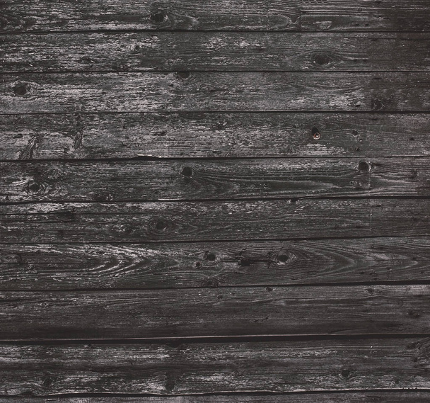 Wooden texture background. Grey wood panel planks, natural gray color, stack horizontal with  grain - Photo, image