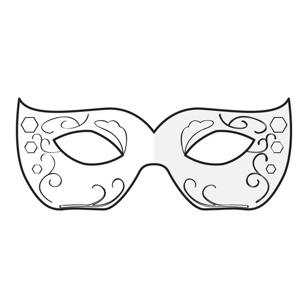 Mardi gras mask icon - Wektor, obraz