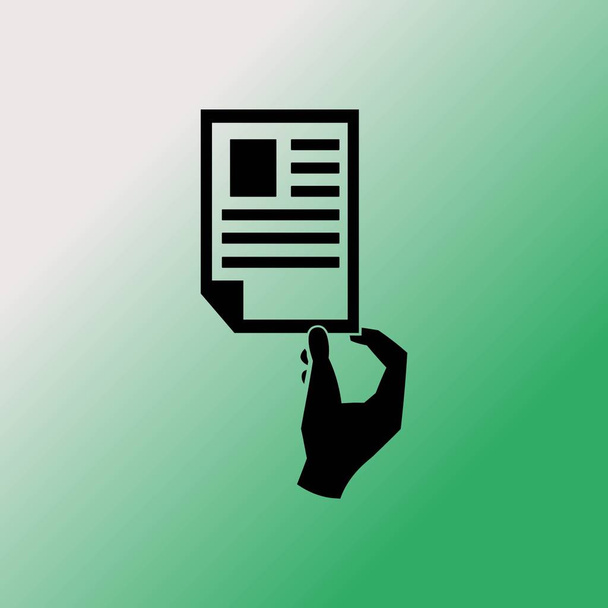 Paper document vector icon  - Vector, Image