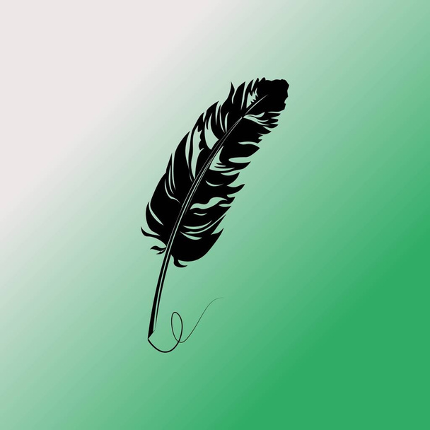 Feather vector icon  illustration - Vector, Image