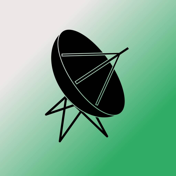 Satellitenschüssel-Vektorsymbol - Vektor, Bild