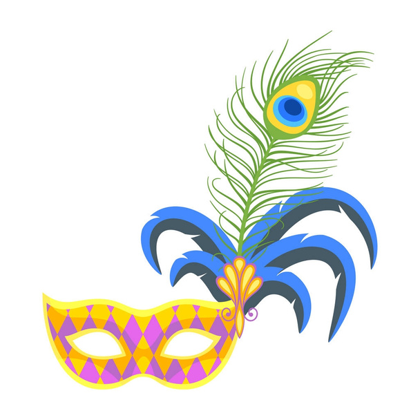 Mardi Gras máscara de férias coloridas
 - Vetor, Imagem