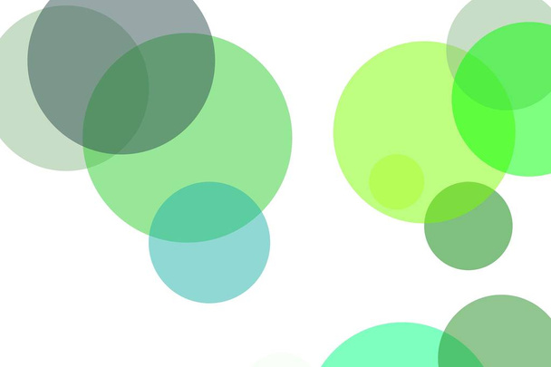 Abstraktní zelené kruhy obrázku pozadí - Fotografie, Obrázek