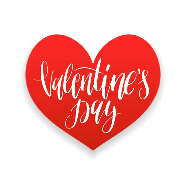 saint valentines greeting card, template, vector illustration  - Vettoriali, immagini