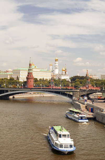 Moskauer Fluss und Kreml - Foto, Bild