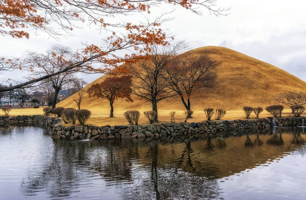 royal mounds reflection - Photo, Image