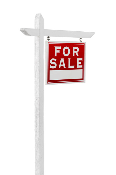 Право на продаж знак нерухомості ізольовано на білому тлі
. - Фото, зображення