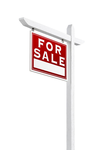 Знак "Продажа недвижимости на белом фоне"
. - Фото, изображение